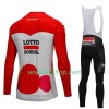 Fietskleding (Fietsshirt Lange Mouw + Lange Koersbroek) 2018 Lotto-Soudal N001
